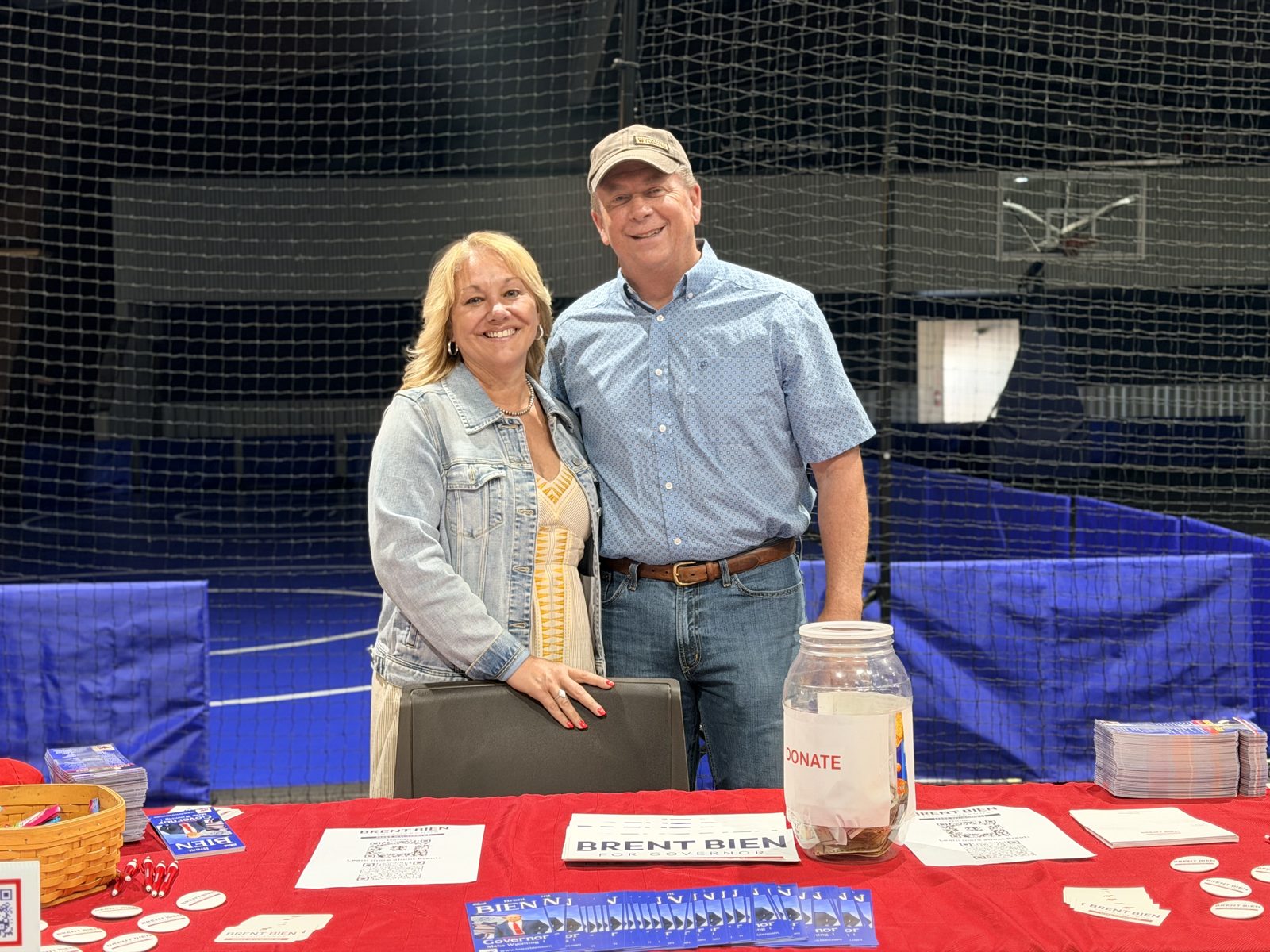 Brent Bien campaign event in a Wyoming community
